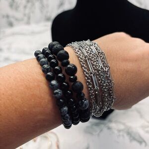 Sarah Coventry Silver Intricate Multistrand Clasp Bracelet Vintage Dainty